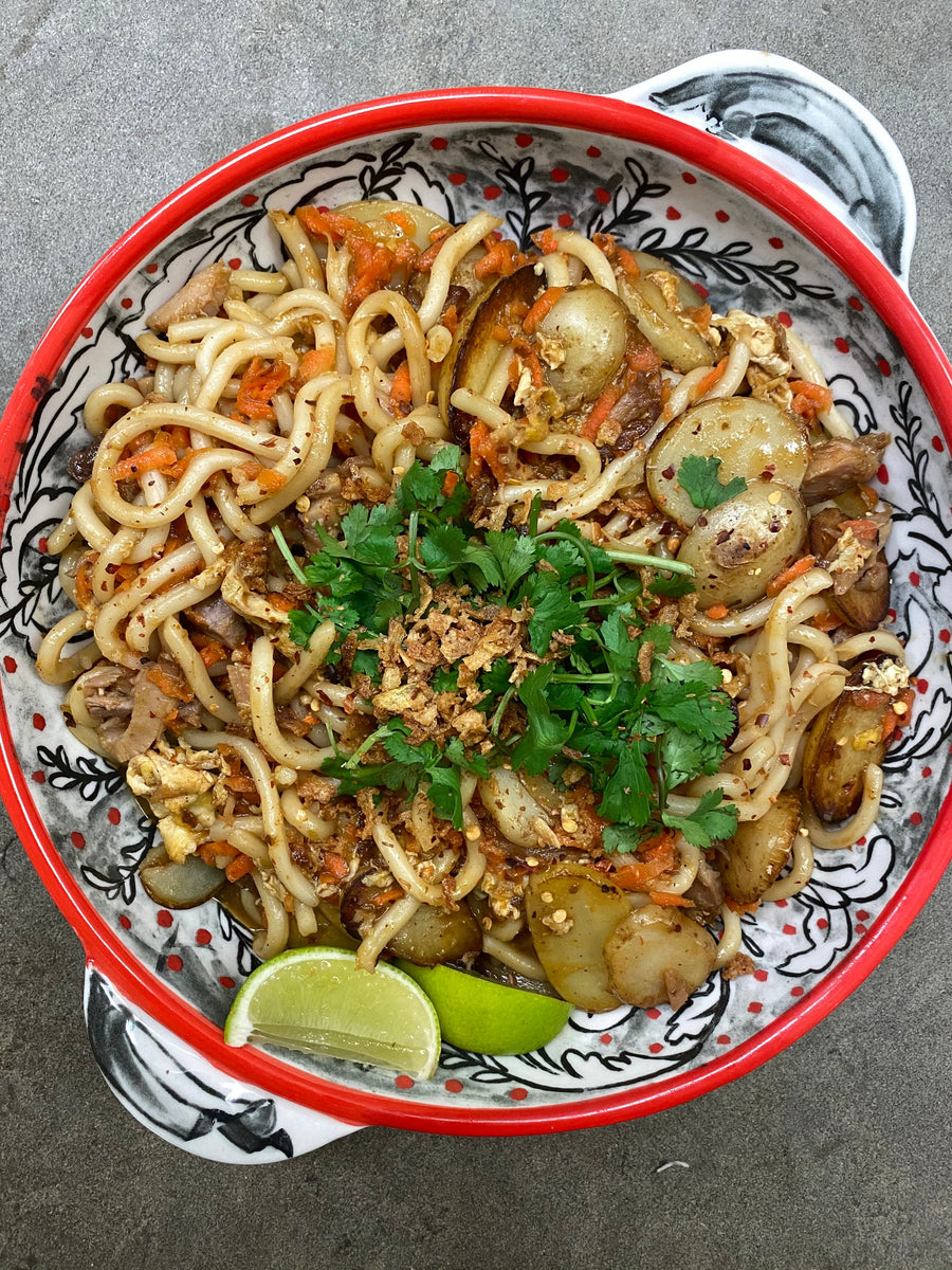 KS' Udon Pad Thai with Pork belly Wild Rice London