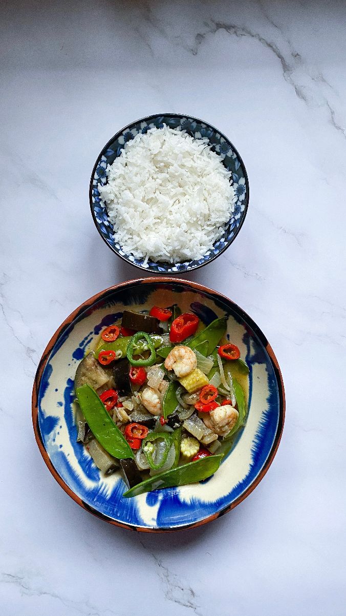 Rush Hour Chicken Green Curry Wild Rice London
